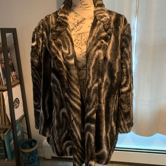 Alfred Dunner Faux Fur Jacket - Picture 1 of 4